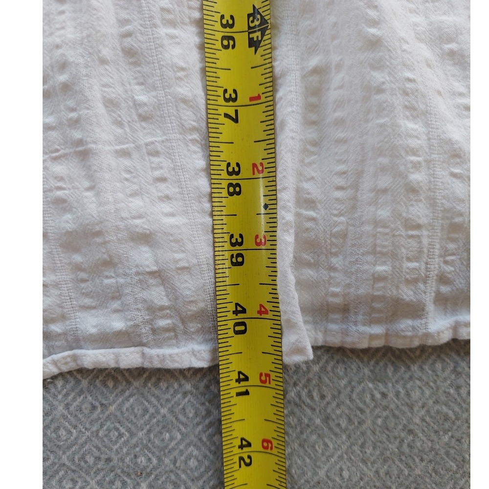 Lucky Brand Dress Womens Medium White YS4W52509R Maxi Tiered Cotton Smocked Back - Picture 5 of 6